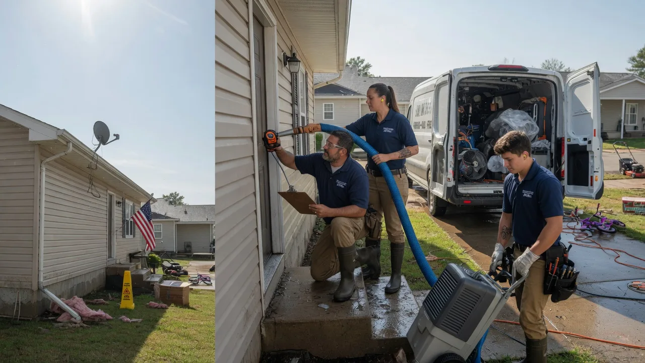 Ceiling Water Damage Restoration in Vienna, ME near me